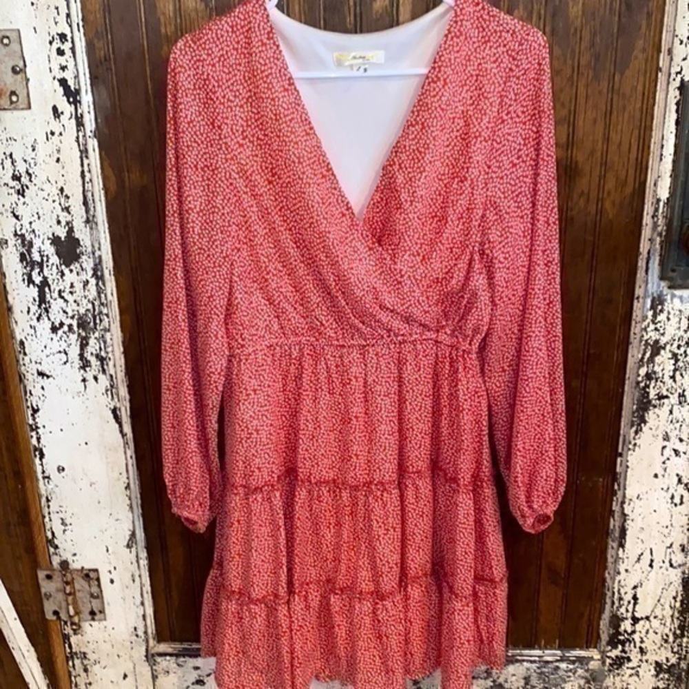 Andree by unit red ruffle dress